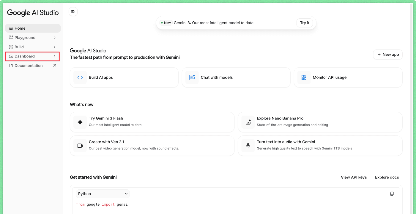 Google API key: how to create and use it on the VAM app.
